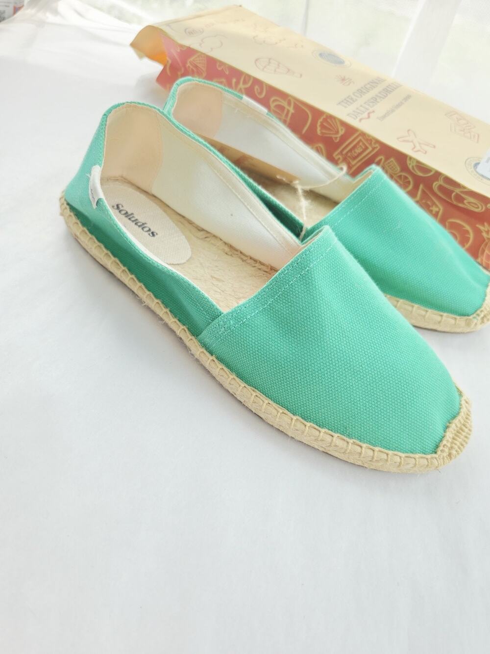 New! Soludos The Original Espadrille Womens 8/8.5 Fiji Green Kelly Emerald